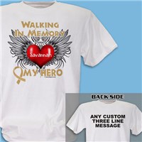 Childhood Cancer Memorial Walk T-Shirt 34244X