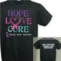 Hope Love Cure Thyroid Cancer T-Shirt 34439X