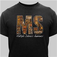 Multiple Sclerosis Word-Art T-Shirt | MS T-Shirts