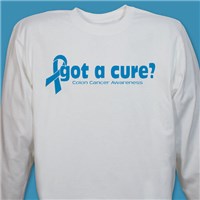 Got A Cure? Colon Cancer Awareness Long Sleeve Shirt 9075656X