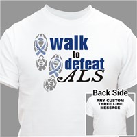 Personalized Walk to Defeat ALS T-Shirt 34180X