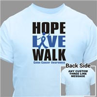 Hope Live Walk Colon Cancer Awareness T-Shirt 34240X
