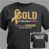 Gold Is The New Pink Childhood Cancer T-Shirt 34447X