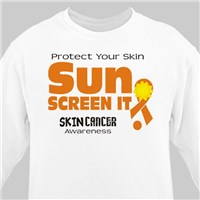 Protect Your Skin Melanoma Awareness Long Sleeve Shirt 9075677X