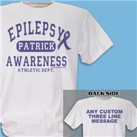 Personalized Epilepsy Awareness Athletic Dept. T-Shirt 34175X