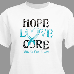 Hope Love Cure Awareness Personalized T-shirt
