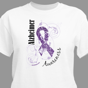 Alzheimer's Awareness Ribbon T-Shirt