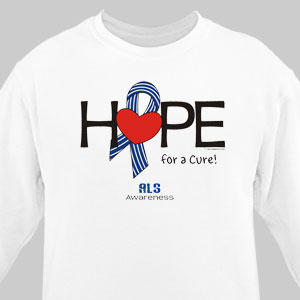 Hope For A Cure ALS Awareness Long Sleeve Shirt