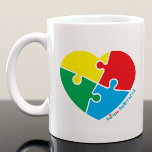 Autism Heart Ceramic Mug