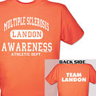 Personalized Multiple Sclerosis Awareness Athletic Dept. T-Shirt 34163X