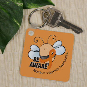 Bee Aware MS Awareness Key Chain