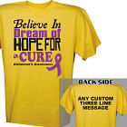 Believe In A Cure Alzheimer's Awareness T-Shirt 34239X