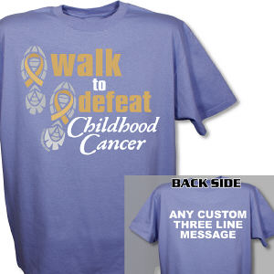 Personalized Walk to Defeat Childhood Cancer T-Shirt