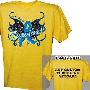 Colon Cancer Survivor Butterfly T-Shirt
