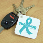 Cervical Cancer Survivor Ribbon Key Chain 343200