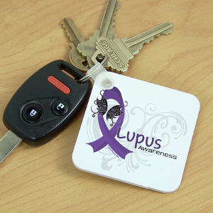 Lupus Awareness Key Chain