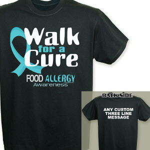Walk For A Cure Food Allergy Awareness T-Shirt