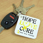 Hope Love Cure Bladder Cancer Key Chain 344450