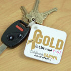 Gold Is The New PInk Childhood Cancer Awareness Key Chain 344470