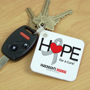 Parkinson's Hope for a Cure Key Chain