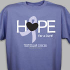 Testicular Cancer Awareness Hope For A Cure T-Shirt