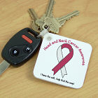 Head And Neck Cancer Awareness Ribbon Key Chain 357420