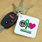 Peace Hope Love Mental Illness Awareness Key Chain