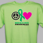 Peace Hope Love Mental Illness Awareness T-Shirt