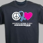 Peace Hope Love ALS Awareness T-Shirt 35846X
