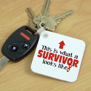 Cancer Survivor Key Chain