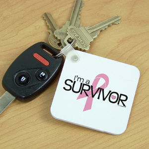 Pink Ribbon Survivor  Key Chain