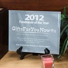 Fundraiser of the Year Logo Mirror Plaque