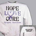 Personalized Hope Love Cure Epilepsy Awareness Sweatshirt 54181X