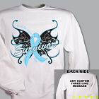 Prostate Cancer Survivor Butterfly Sweatshirt 54306X