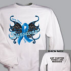Colon Cancer Survivor Butterfly Sweatshirt