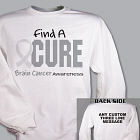 Find A Cure Brain Cancer Awareness Sweatshirt 54388X