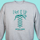Lace It Up Cervical Cancer Walk Sweatshirt