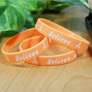 Multiple Sclerosis-Leukemia Orange Awareness Bracelet