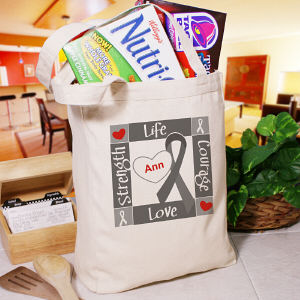Personalized Diabetes Awareness Canvas Tote Bag