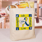 Personalized Down Syndrome Awareness Canvas Tote Bag 842002