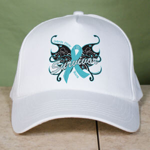 Ovarian Cancer Survivor Butterfly Hat