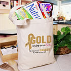 Gold Is The New Pink Childhood Cancer Awareness Tote Bag