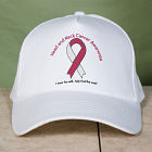 Head And Neck Cancer Awareness Ribbon Hat 857426