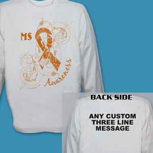 Personalized MS Awareness Long Sleeve Shirt