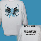 Prostate Cancer Survivor Butterfly Long Sleeve Shirt 9074306X