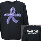 Pancreatic Cancer Hope Ribbon Survivor Long Sleeve Shirt 9074317X