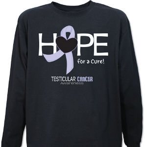 Testicular Cancer Hope For A Cure Long Sleeve Shirt
