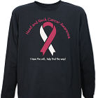 Head And Neck Cancer Awareness Ribbon Long Sleeve Shirt 9075742X