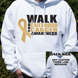 Walk for Childhood Cancer Awareness Hooded Sweatshirt
