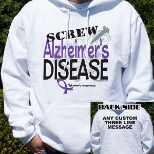 Screw Alzheimer's Disease Hooded Sweatshirt